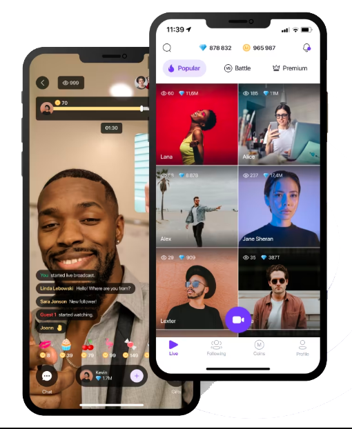 live audio video chat app company